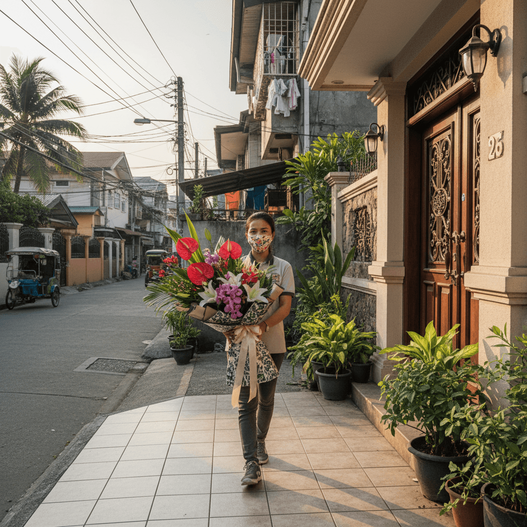 Door-to-door flower delivery
