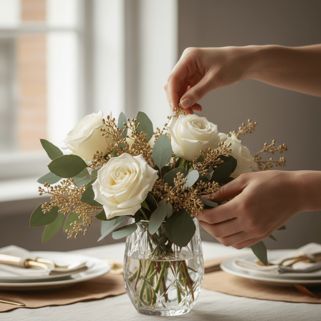 White elegant arrangement