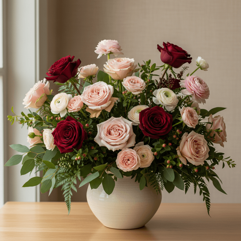 Red rose arrangement