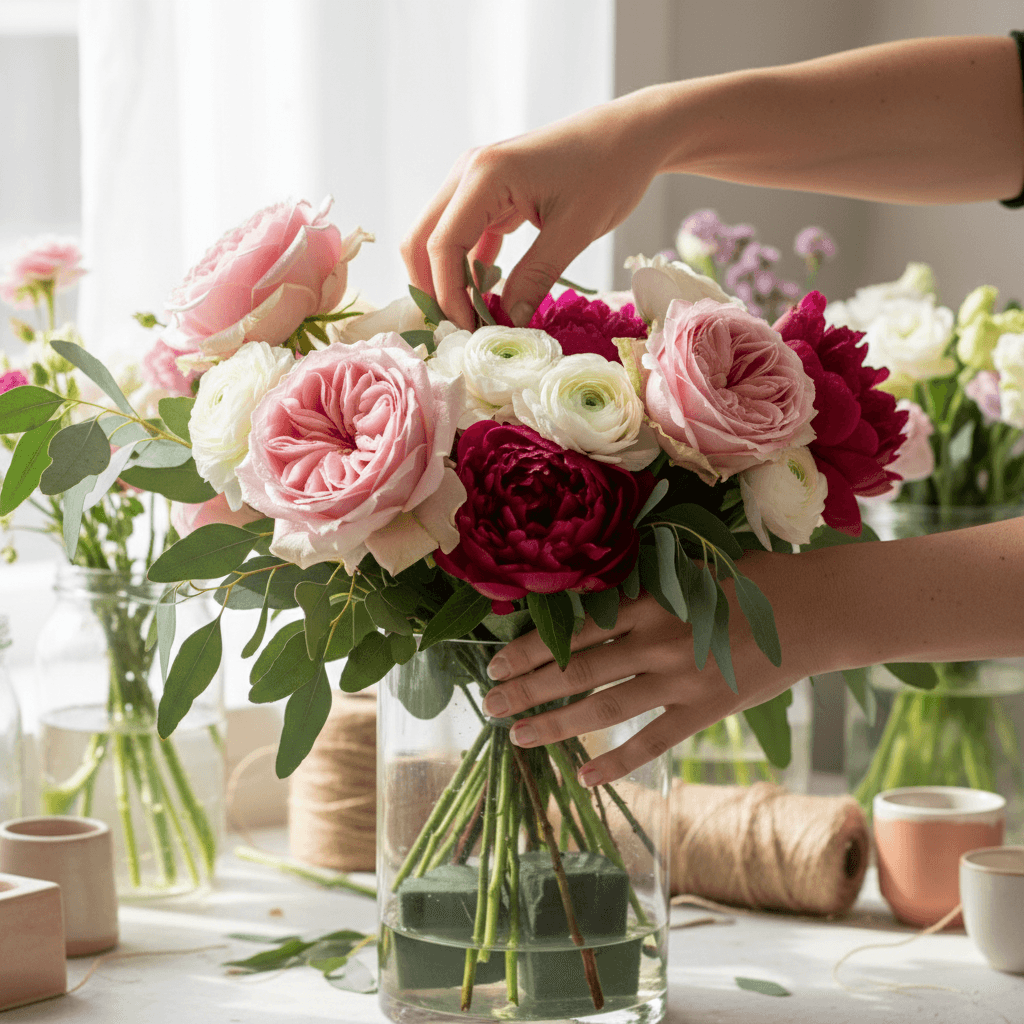Pastel mixed bouquet