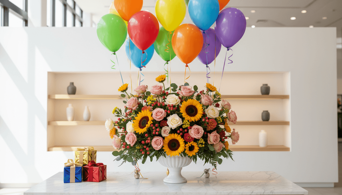 Beautiful fresh flower arrangements ready for delivery